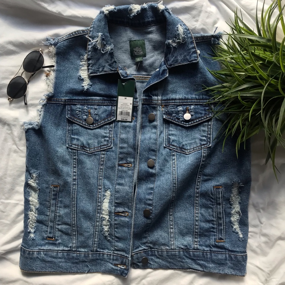 Wild fable denim vest
